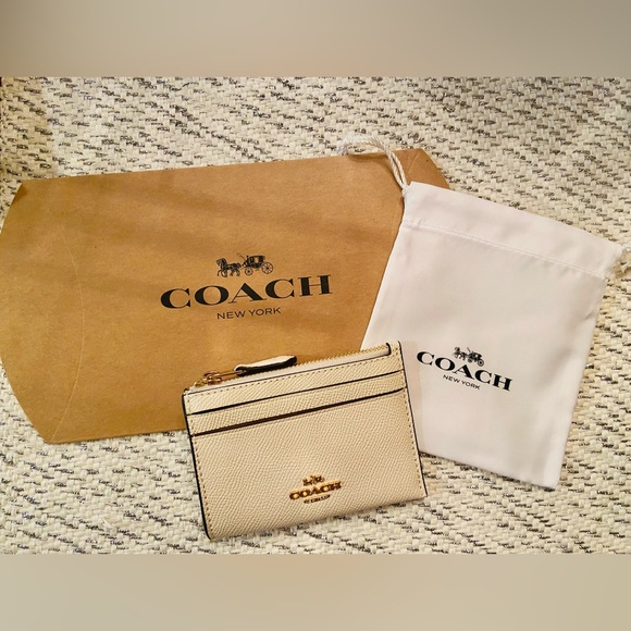 NWT! Coach Skinny ID leather case wallet with keychain + Gift wrap! - Picture 10 of 14